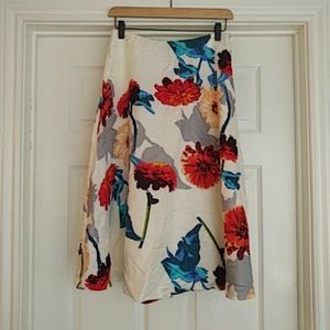 Floral banana republic skirt fits sz 6